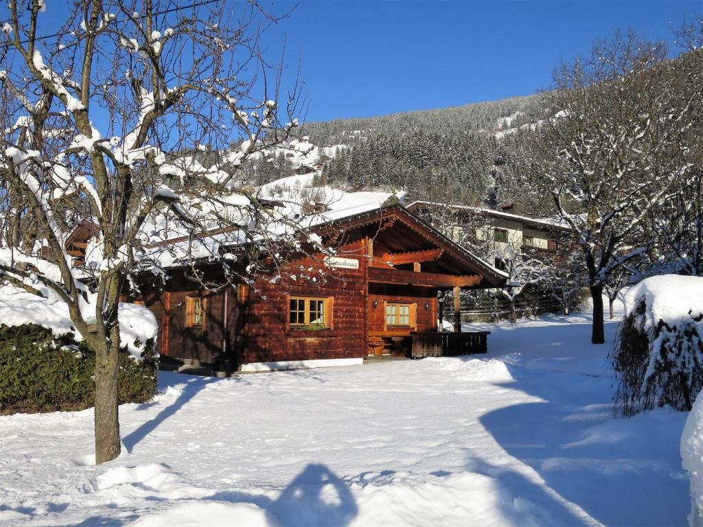 a log cabin in the snow at Chalet Heisenhaushütte by Interhome in Ramsau im Zillertal