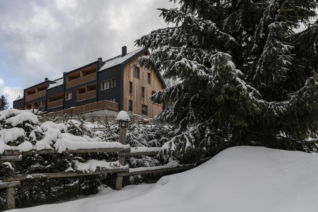 Obiekt APARTMÁNY PADESÁTKA - Polední Kameny zimą