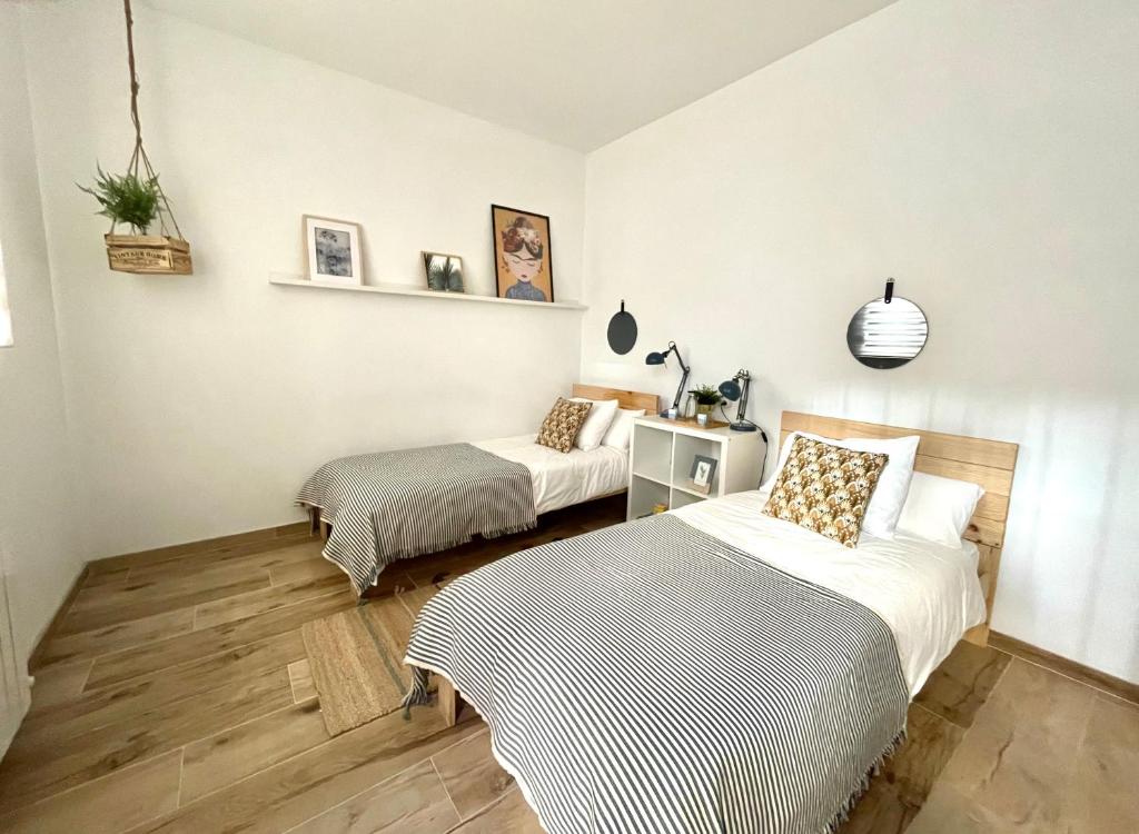 Postel nebo postele na pokoji v ubytování Trauko Flat Parking 12 euros x day EBI01313