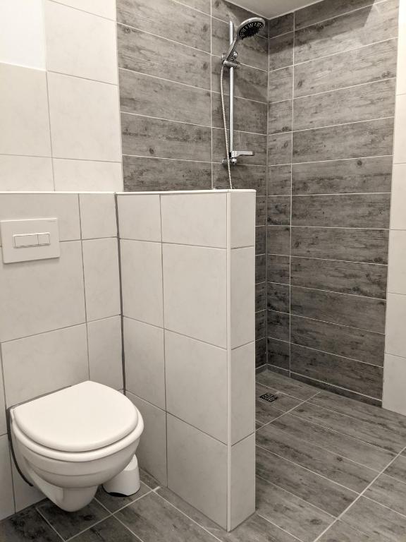 Koupelna v ubytování Bahnhotel Dippoldiswalde