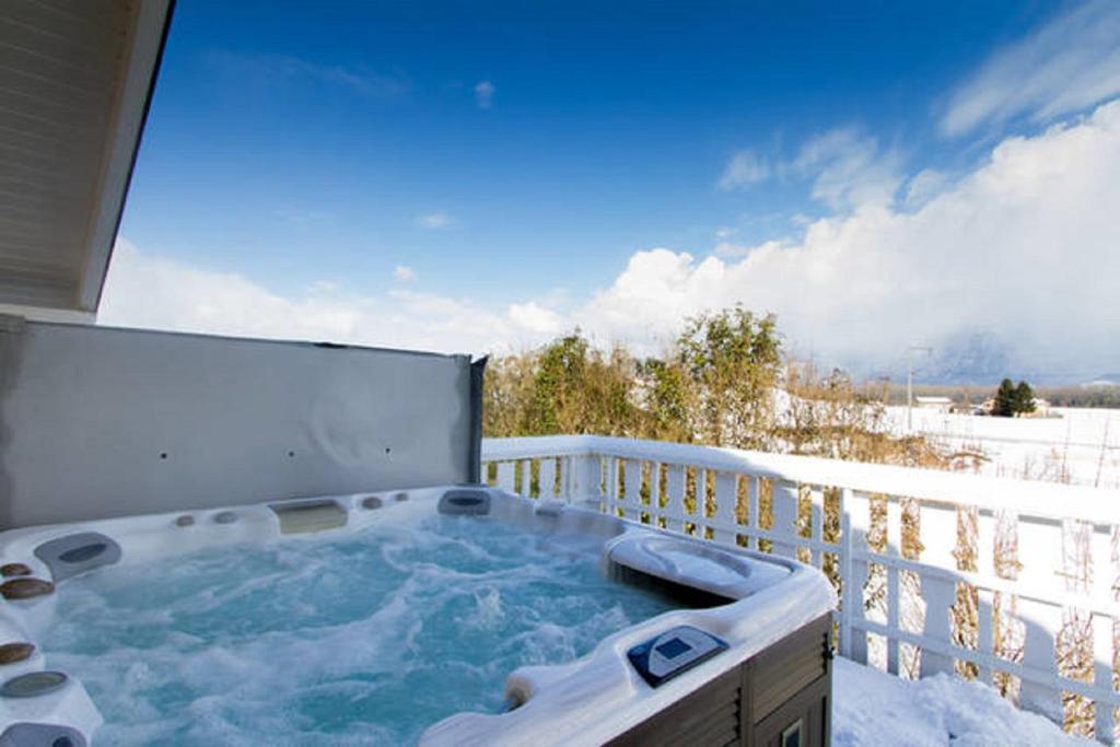 Balkón nebo terasa v ubytování B&B Mon Rêve, Petit déjeuner BIO, Jacuzzi