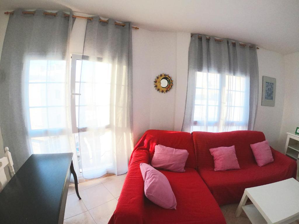 Posezení v ubytování Apartamento vistas al mar, wifi de 600 Mb