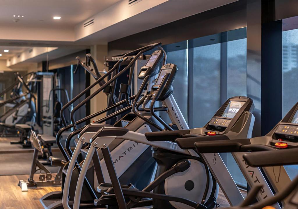 Fitness centrum a/nebo fitness zařízení v ubytování Hotel Real del Rio