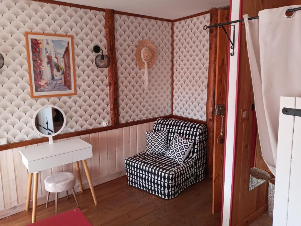 Koupelna v ubytování Le Relais De Rochepaule