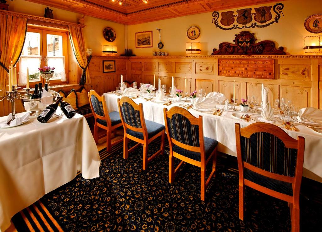Restaurace v ubytování Schlosshotel Chastè