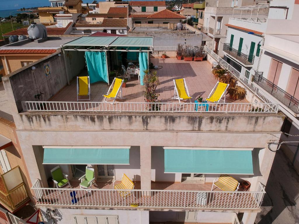 Balkón nebo terasa v ubytování Sea view house, Ponente- Centosicilie