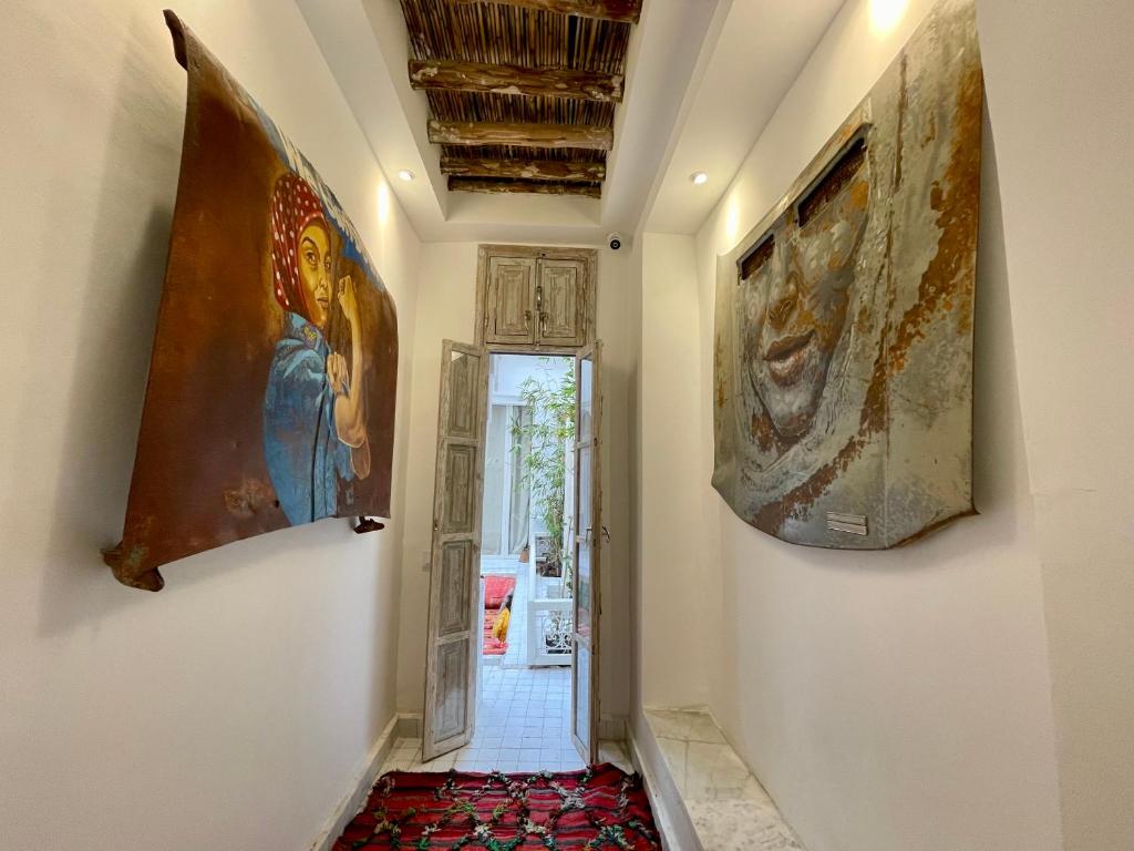 Postel nebo postele na pokoji v ubytování BCK Art Riad