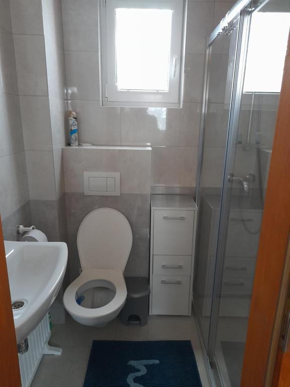 Kúpeľňa v ubytovaní Ubytovanie v Lihôtke