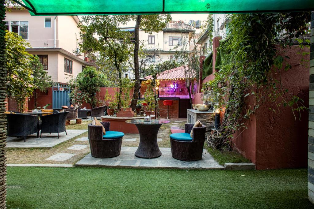 Zahrada ubytování Hotel BnB Mhepi