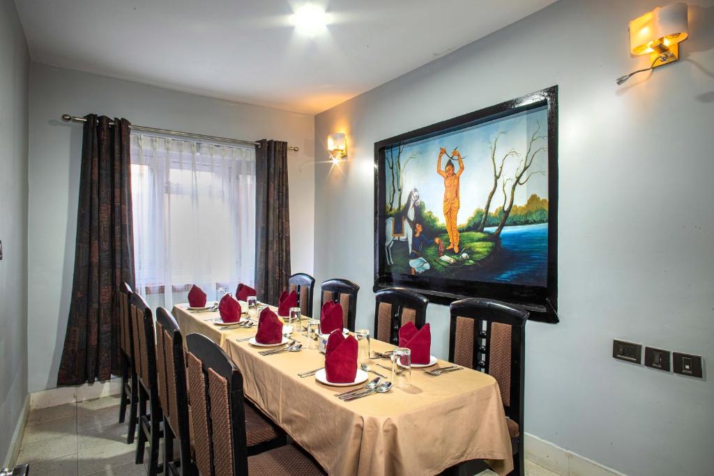 TV a/nebo společenská místnost v ubytování Hotel BnB Mhepi