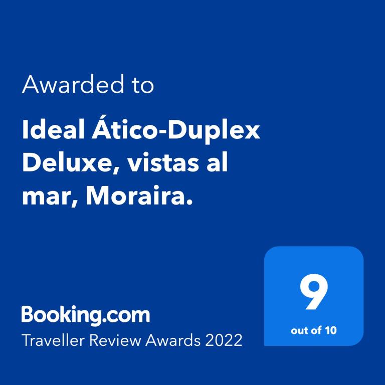 Ideal Ático-Duplex Deluxe, vistas al mar, Moraira.