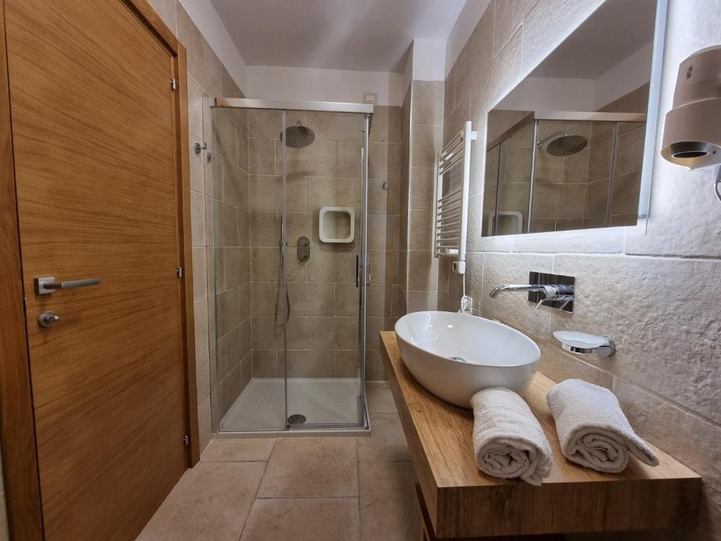 Koupelna v ubytování Hotel Punta San Francesco