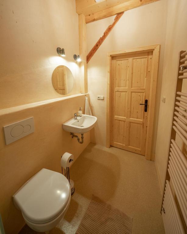 Koupelna v ubytování Apartment Ve Mlýně