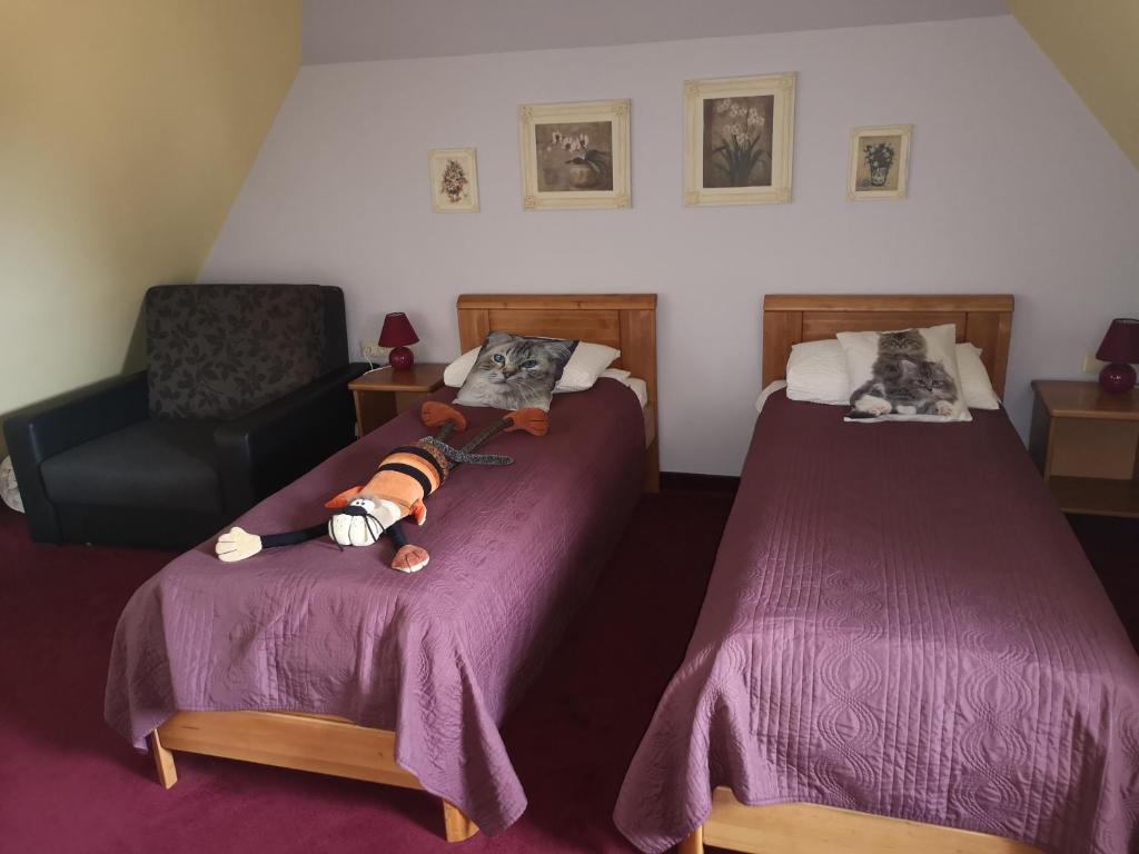 Postel nebo postele na pokoji v ubytování Hotel Senlīči