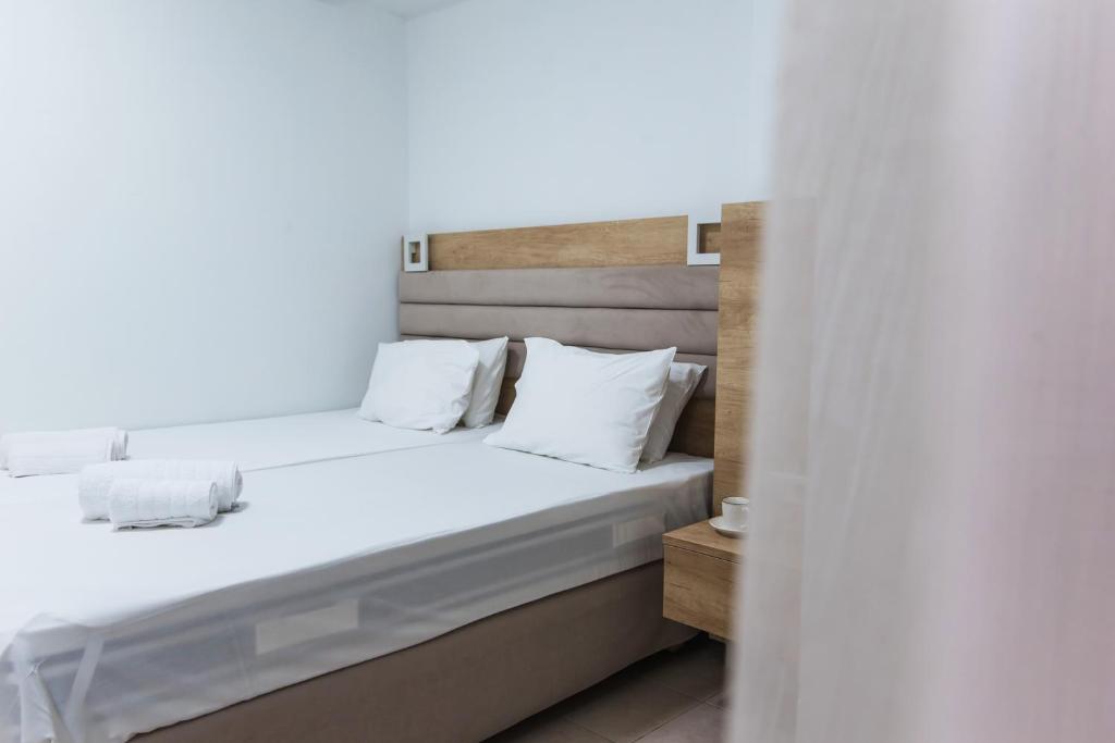 Postel nebo postele na pokoji v ubytování Vagelis Apartments Malia
