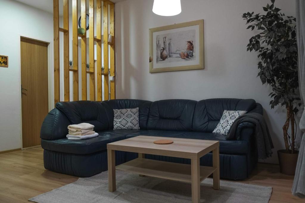 Χώρος καθιστικού στο Apartmány stará škola