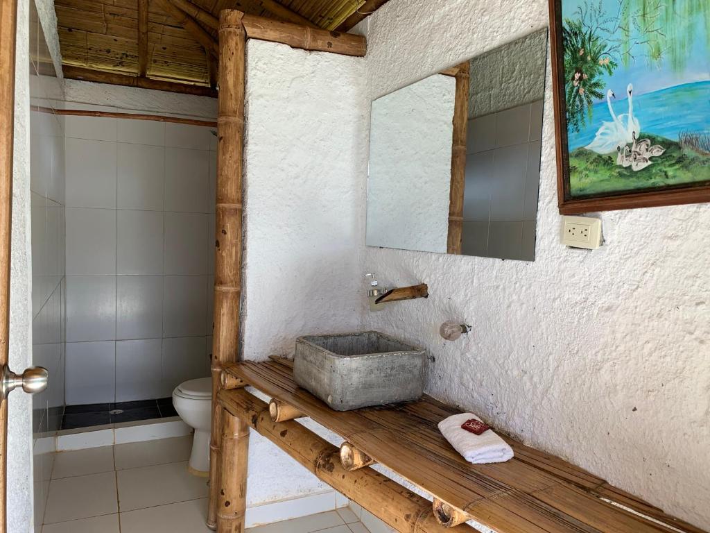 Kúpeľňa v ubytovaní Ecohotel Los Mikos
