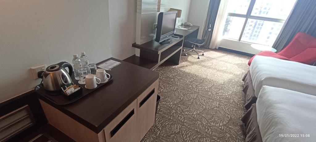 TV a/nebo společenská místnost v ubytování The Klagan Hotel