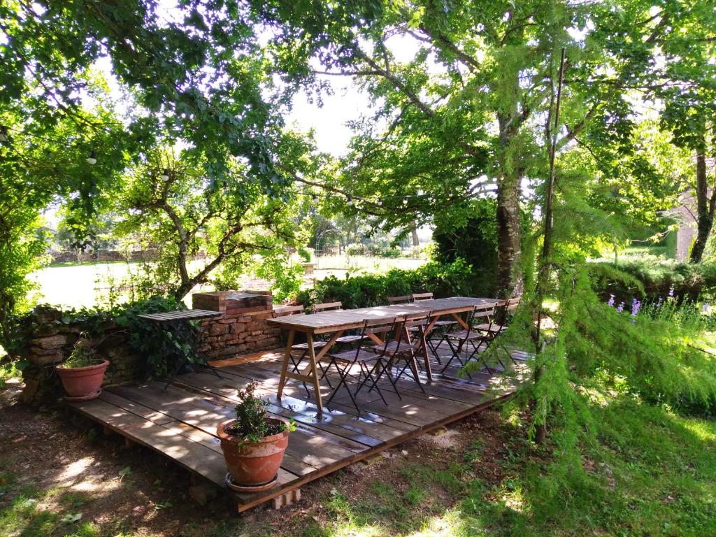 Zahrada ubytování Jardin des Sens, la Rente d'Eguilly
