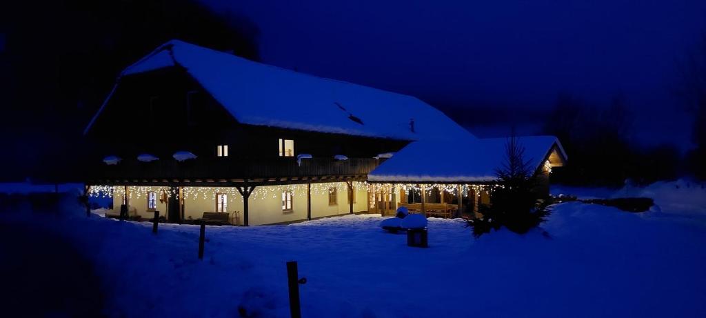 Landhaus Algerhof v zimě