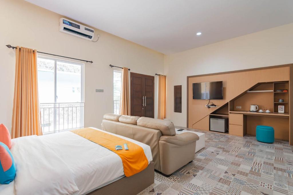 Posezení v ubytování Sans Resort Parung Bogor