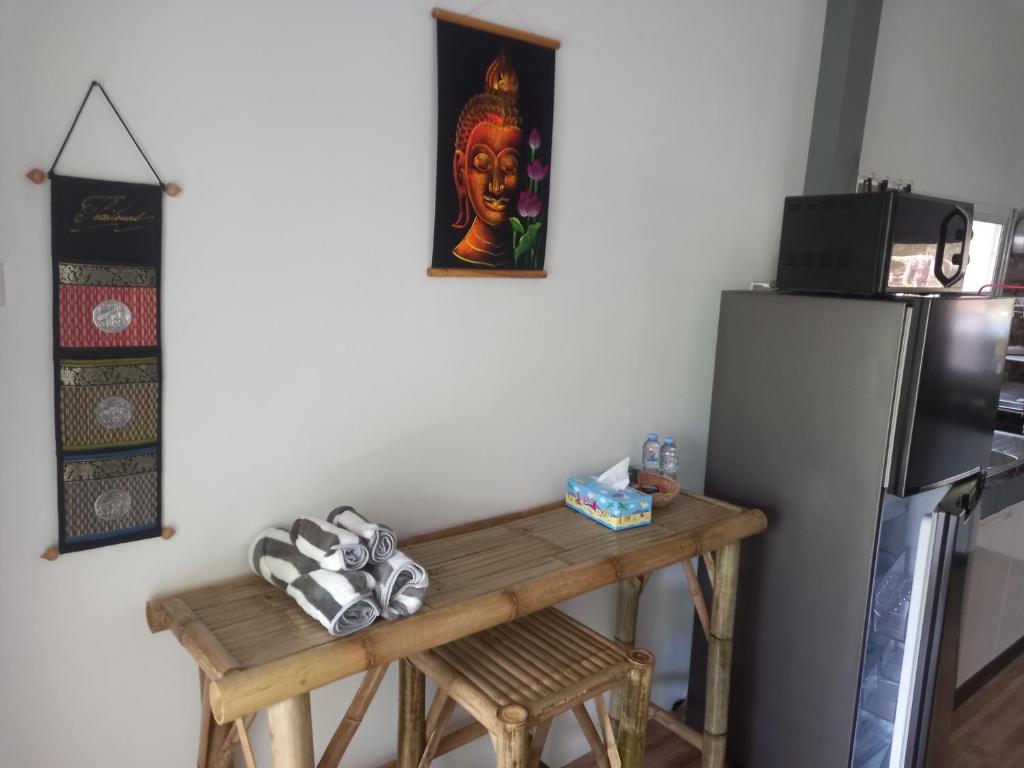 Kuchyň nebo kuchyňský kout v ubytování sweet home phangan