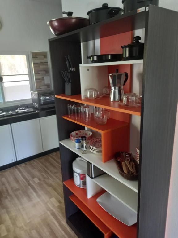 Kuchyň nebo kuchyňský kout v ubytování sweet home phangan