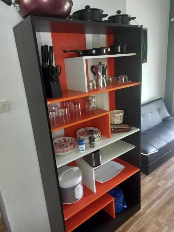 Kuchyň nebo kuchyňský kout v ubytování sweet home phangan