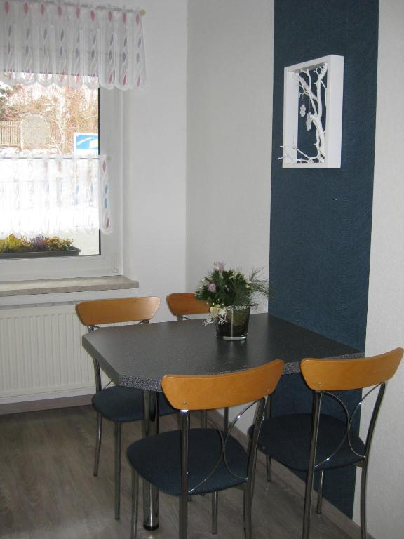 Ferienwohnung mit Garten und Spielplatz - Appartement