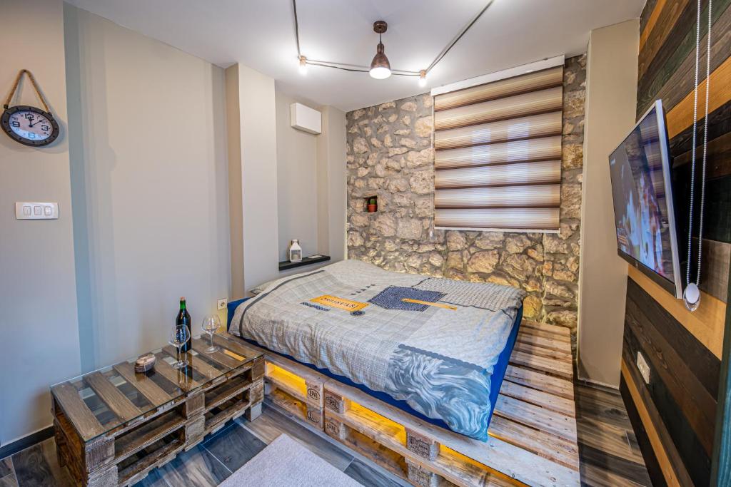 Postel nebo postele na pokoji v ubytování Apartman_PidžuN
