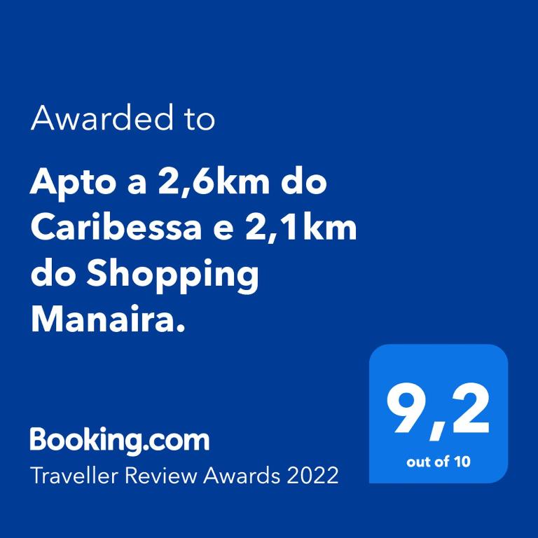 Apto a 2,6km do Caribessa e 2,1km do Shopping Manaira. - 两居室公寓