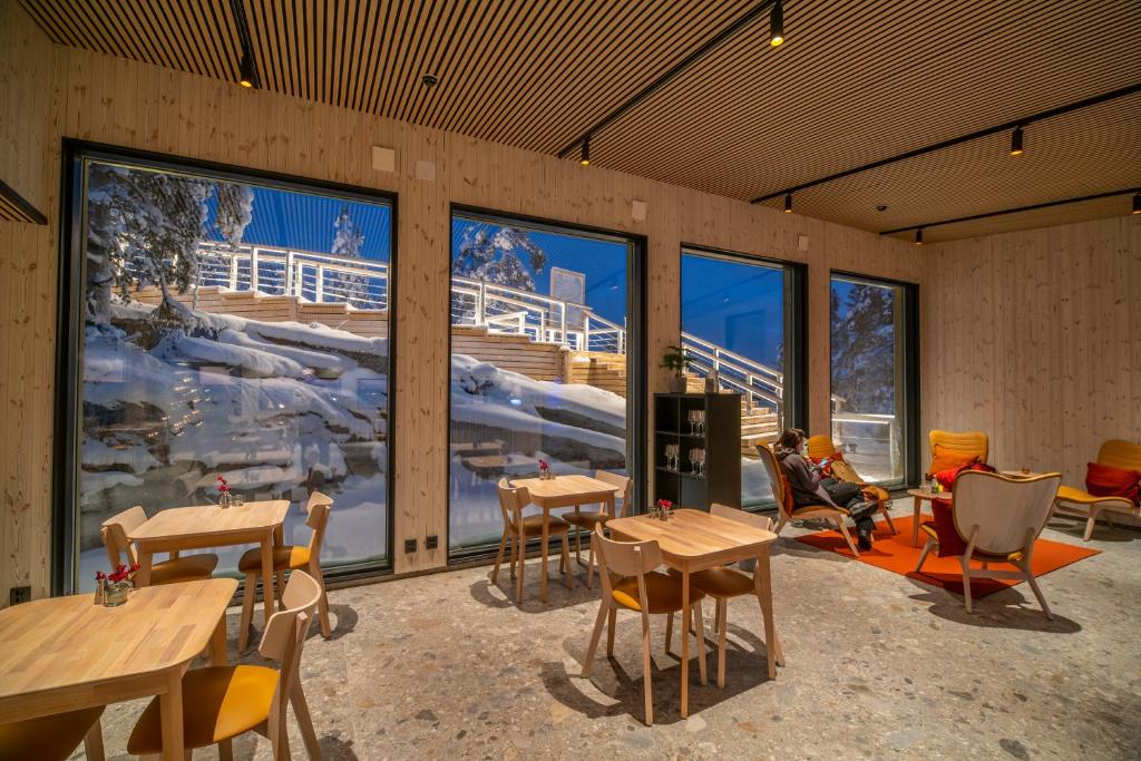 Posezení v ubytování Lapland View Lodge