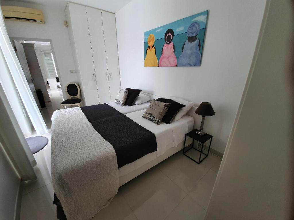 Postel nebo postele na pokoji v ubytování C APARTMENT at JAN THIEL Curacao