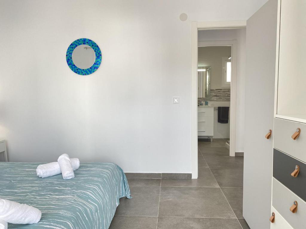 Posteľ alebo postele v izbe v ubytovaní Casa Los Tejares Casasol