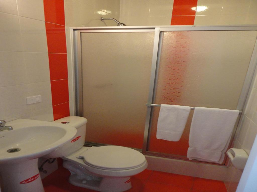 Koupelna v ubytování Hotel Rincón Escandinavo