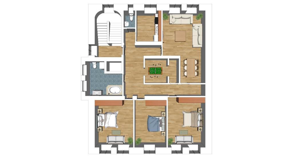 Flatista Homes - Old Town - Apartamento Com 3 Quartos