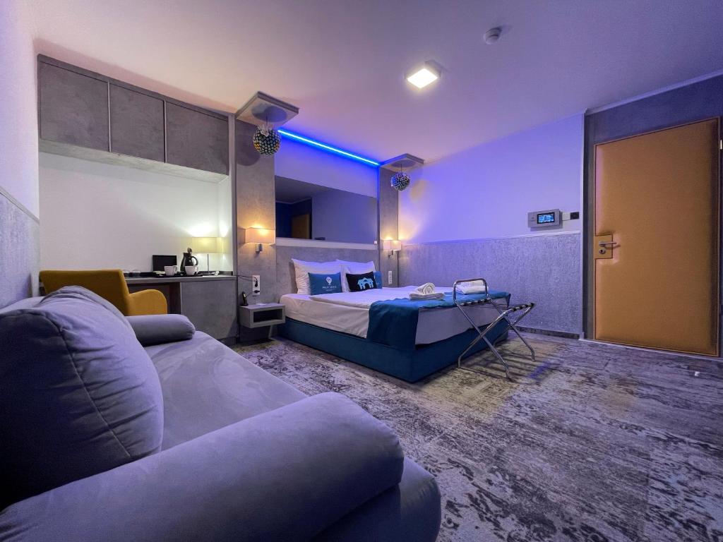 Postel nebo postele na pokoji v ubytování Smart Hotel Budapest