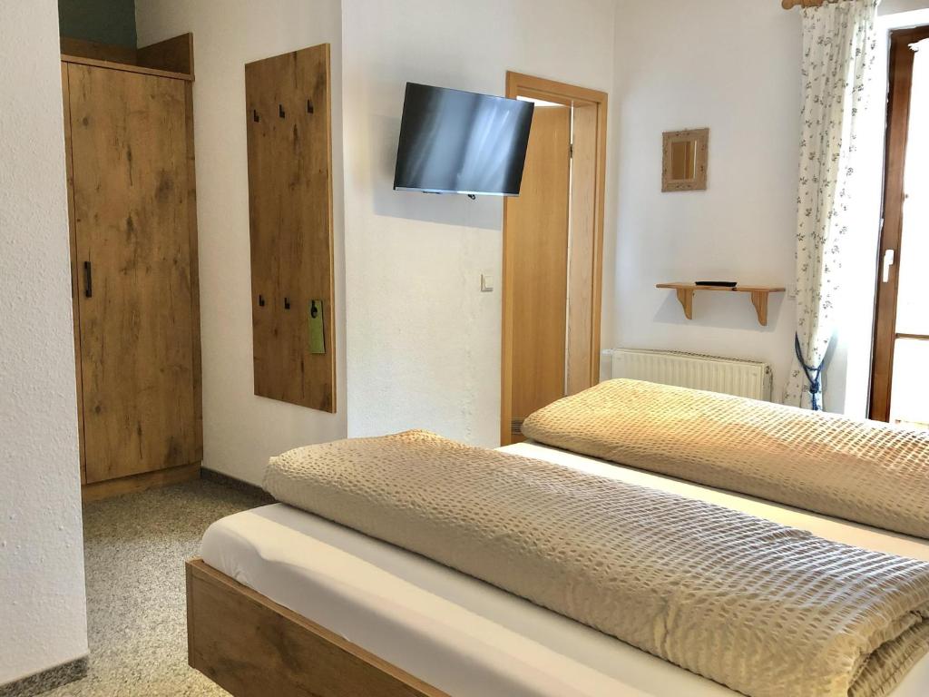 Postel nebo postele na pokoji v ubytování Pension Vendel