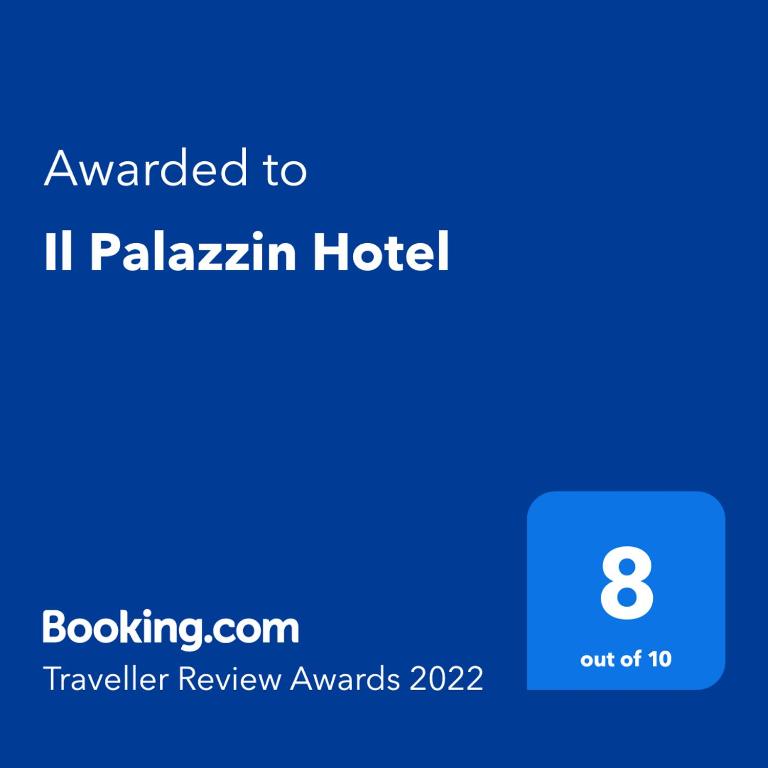 Certifikát, hodnocení, plakát nebo jiný dokument vystavený v ubytování Il Palazzin Hotel