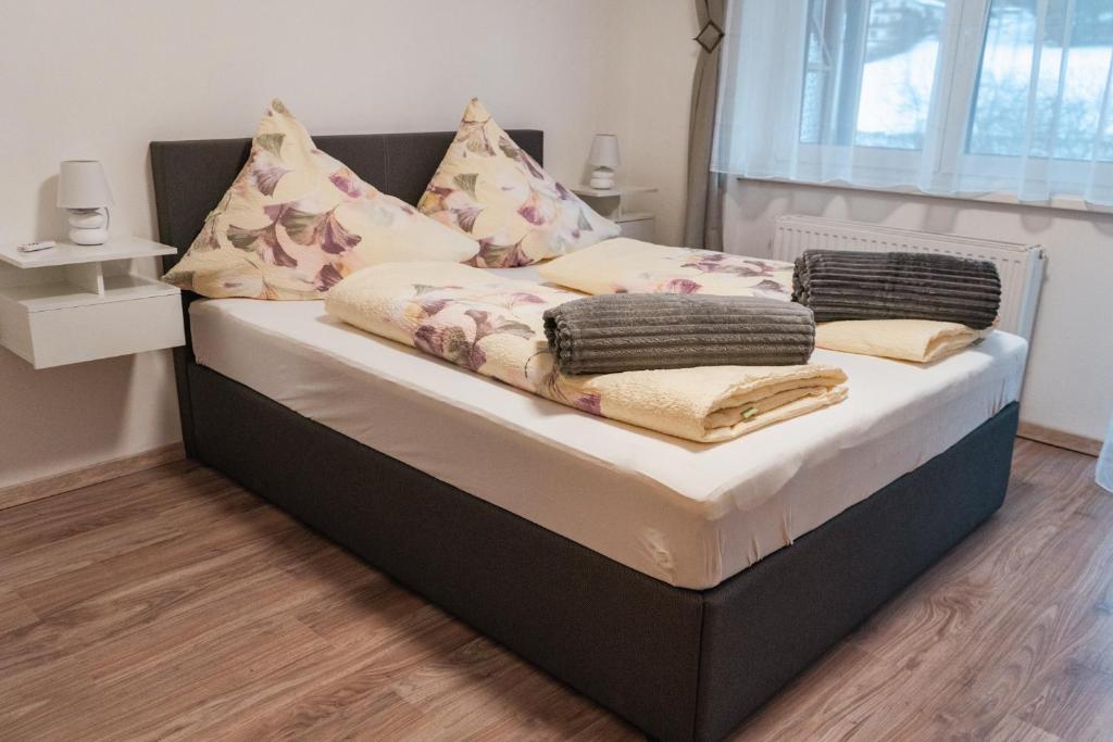 A bed or beds in a room at Casa Cristina