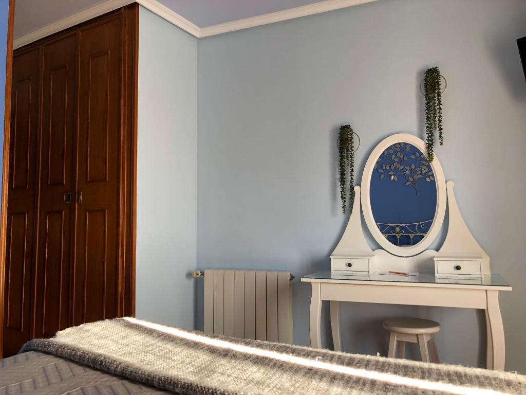 Postel nebo postele na pokoji v ubytování Posada de Villacarriedo