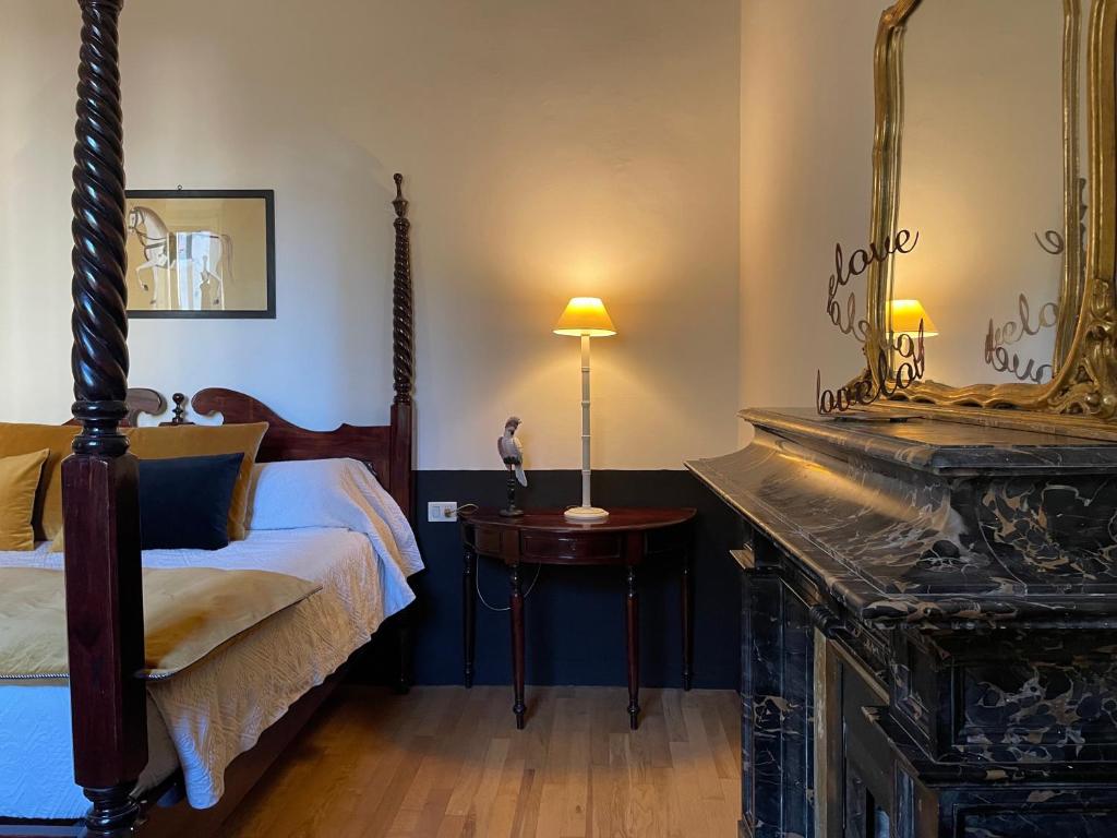 Postel nebo postele na pokoji v ubytování Residenza dei Pucci