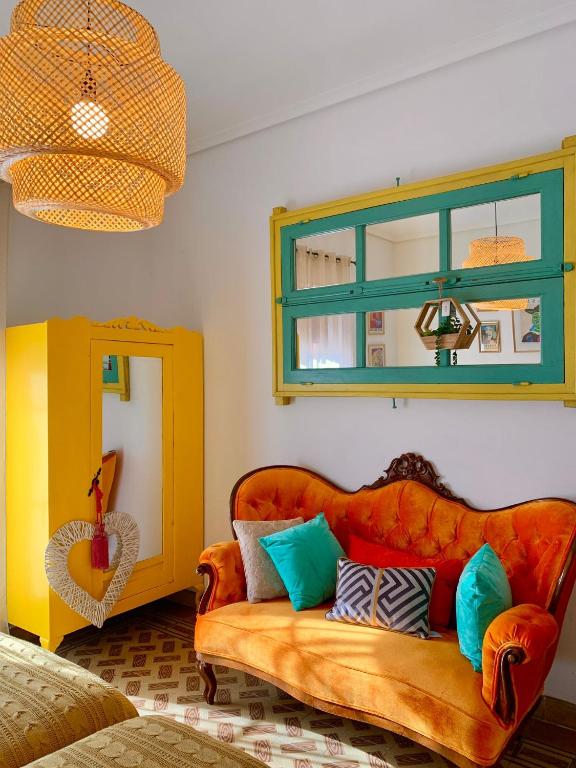 Posedenie v ubytovaní Alojamiento estilo Boho con mucho encanto