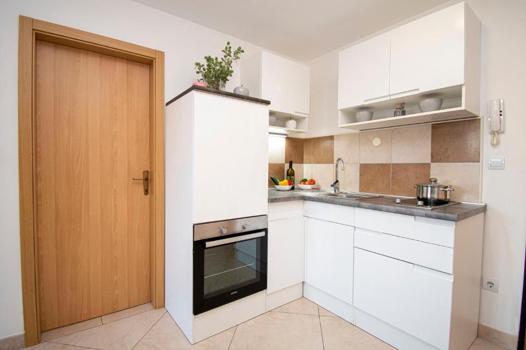 Kuchyňa alebo kuchynka v ubytovaní APARTMENT SUN