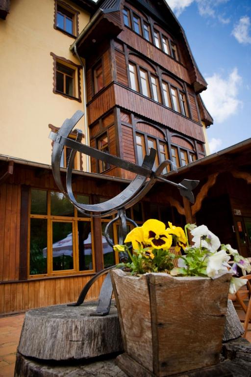 Zahrada ubytování Perła Karkonoszy SPA - W samym centrum Karpacza