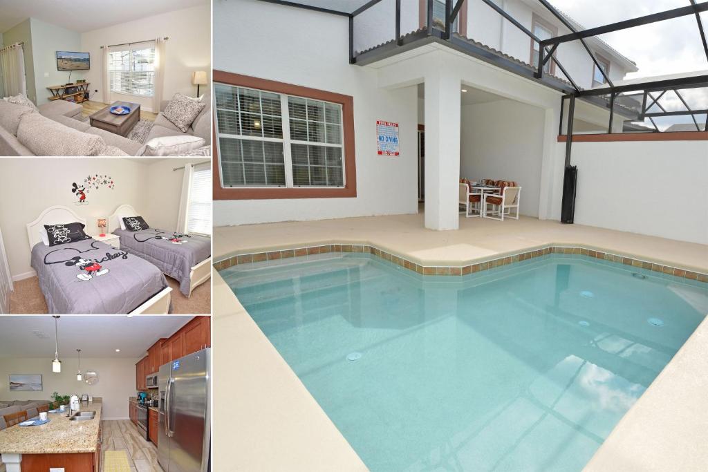 uma casa com piscina e sala de estar em 1586SW-Champions Retreat (S) em Davenport