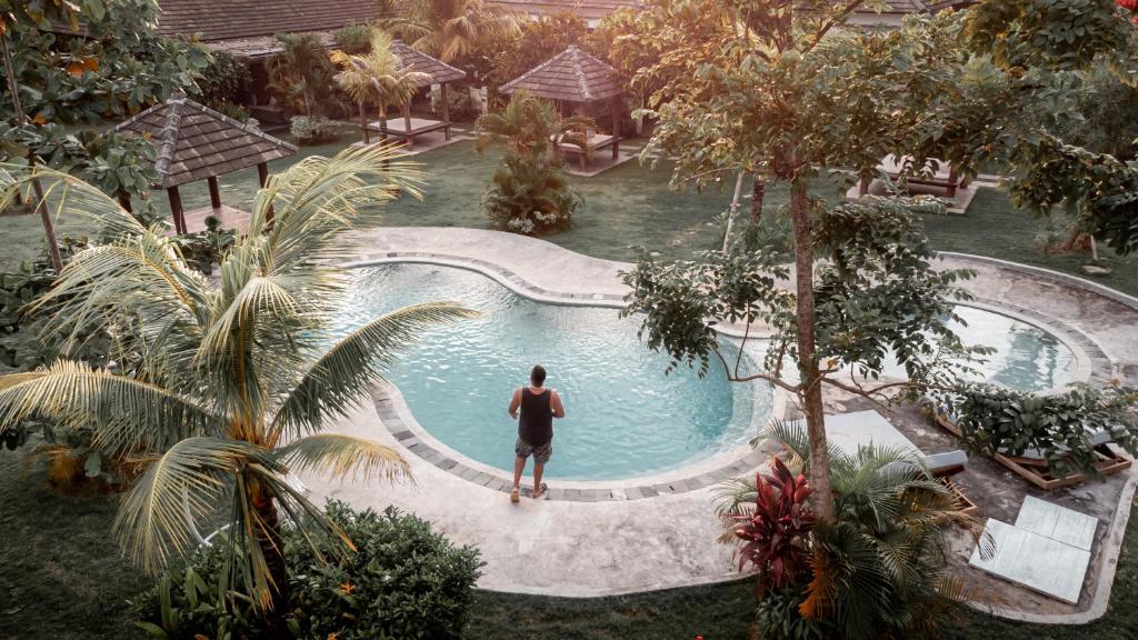 A view of the pool at Village Bali or nearby