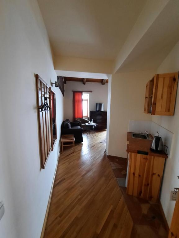 Kuchyň nebo kuchyňský kout v ubytování Hotel Mirhav
