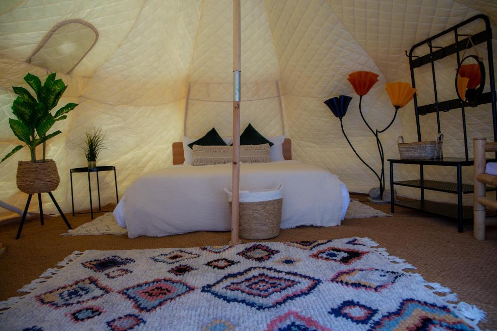Postel nebo postele na pokoji v ubytování Glamping -420