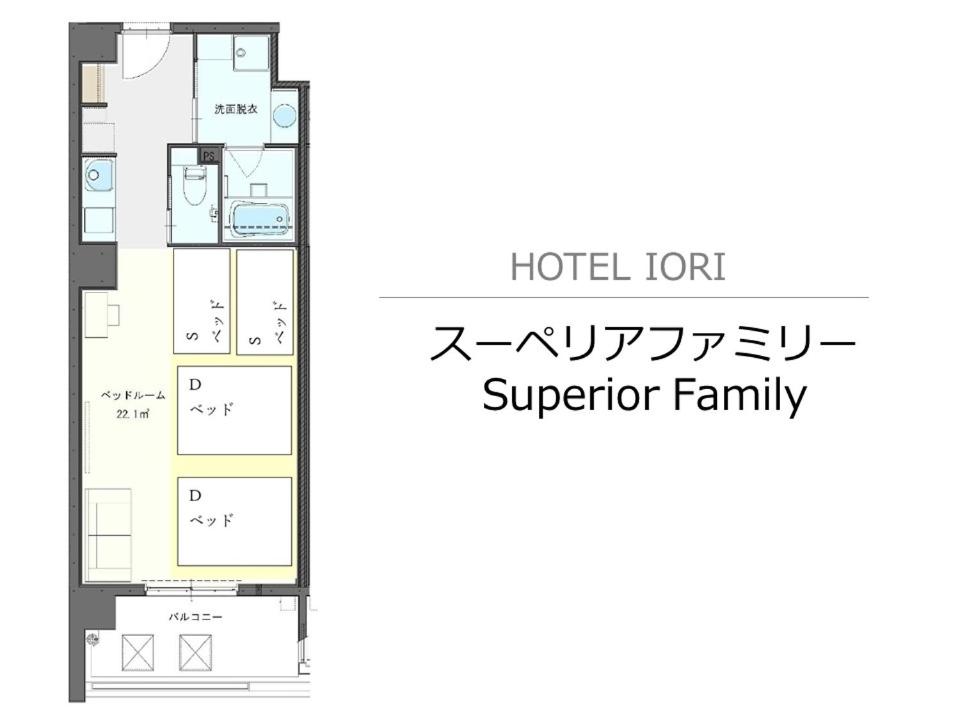 Půdorys ubytování Hotel Iori